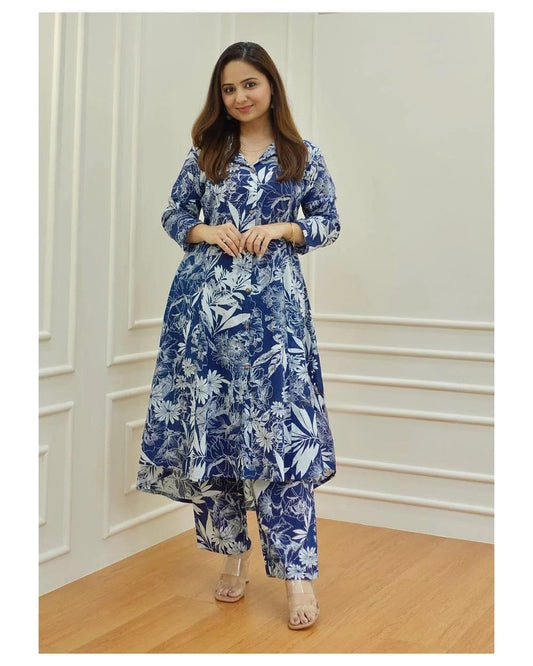 Cotton stylish Casual cum Ethnic Co-ords Set