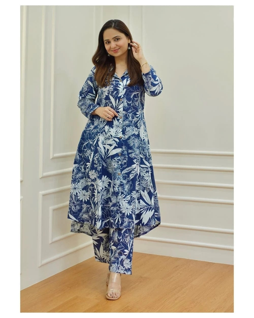 Cotton stylish Casual cum Ethnic Co-ords Set