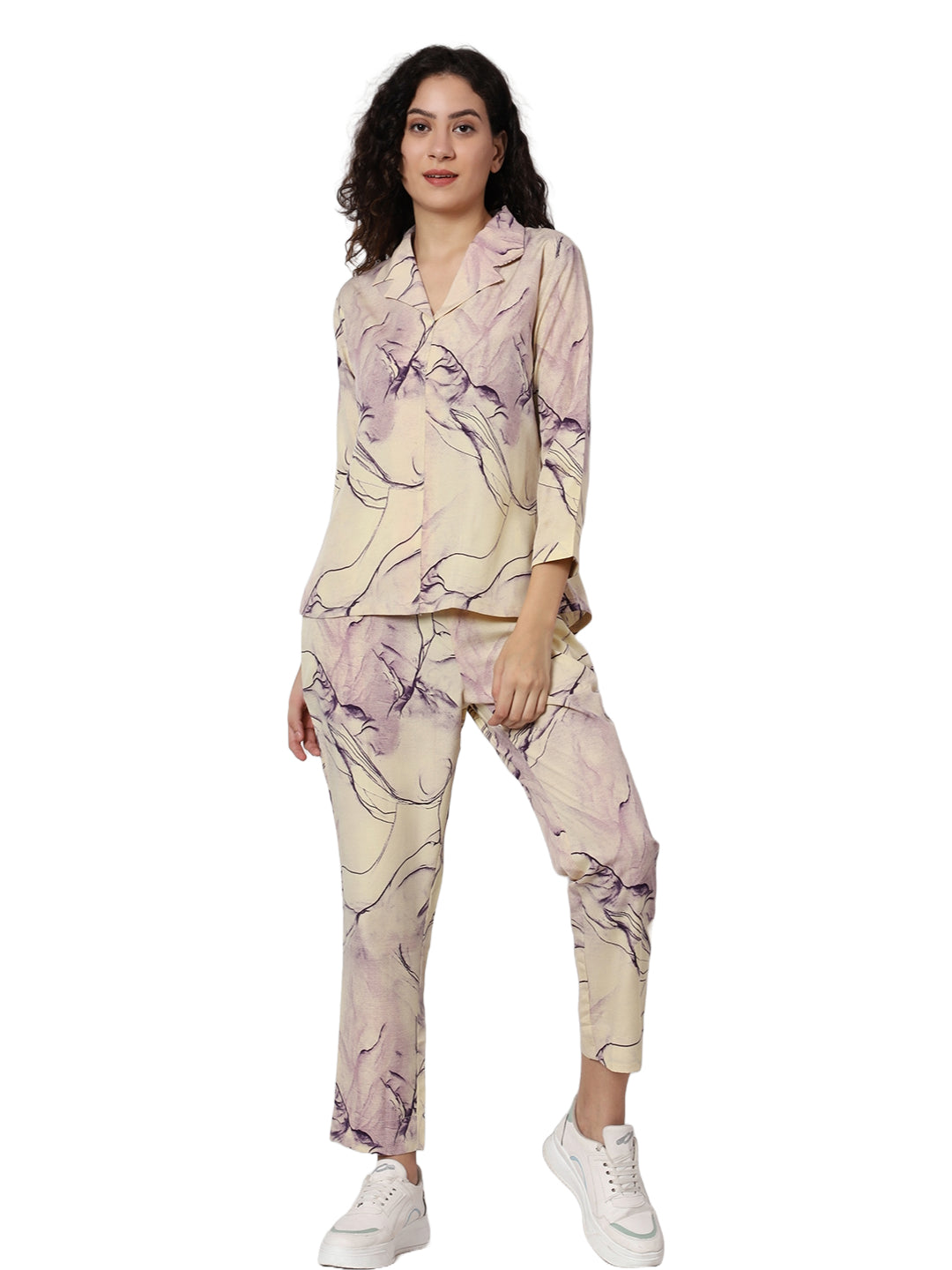 Crepe stylish Casual Co-ords Set