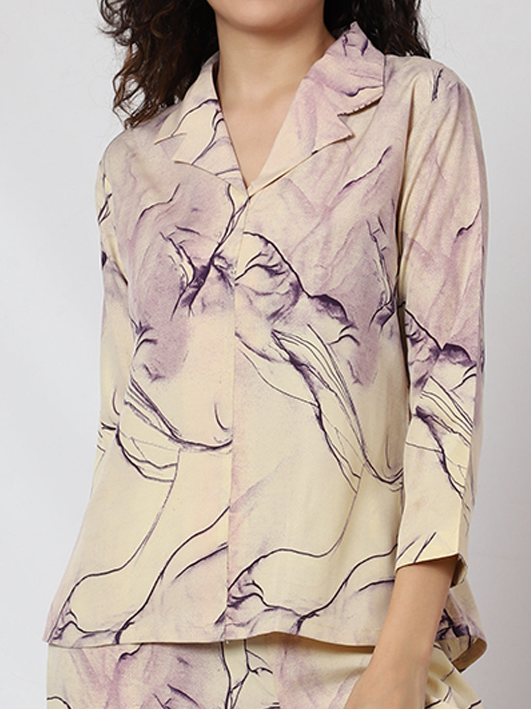 Crepe stylish Casual Co-ords Set